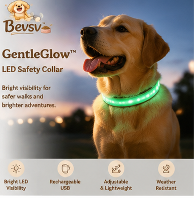 Bevsv™ GentleGlow™ LED Safety Collar