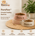 Bevsv™ PurePaw™ Ceramic Feeding Bowl Set